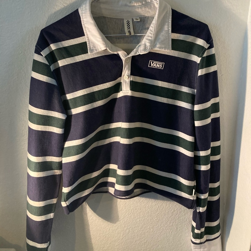 striped vans polo shirt 🐎